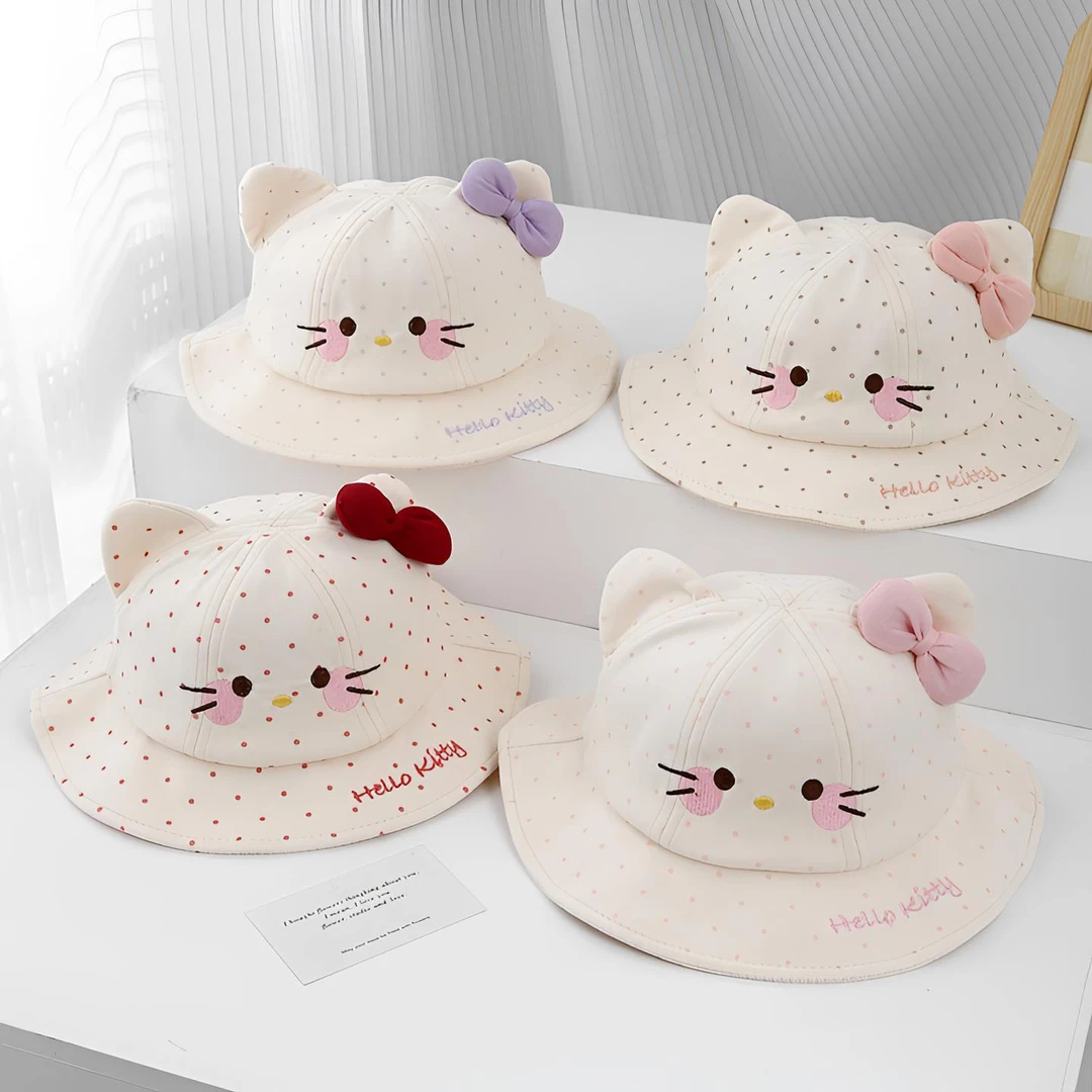 宝宝帽子春秋季薄款可爱防晒公主帽儿童渔夫帽盆帽宝宝男童遮阳帽