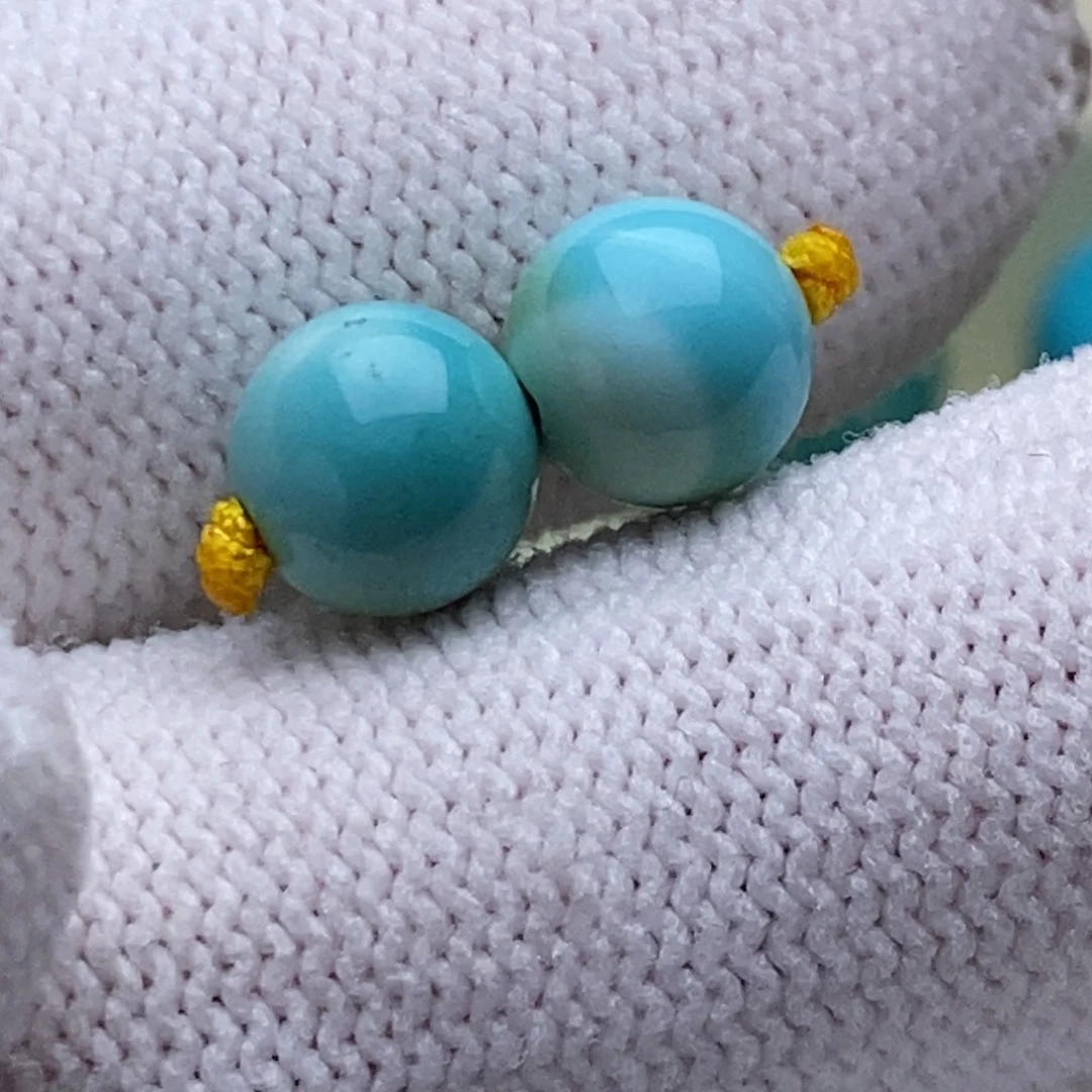 绿松石未镶嵌绿松石7.6mm