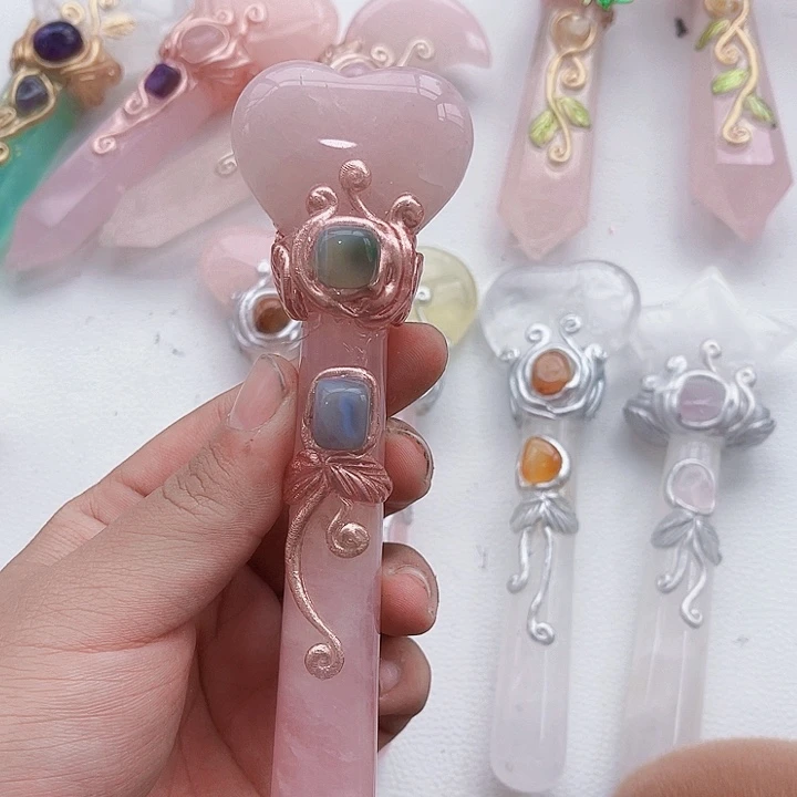 小***活水晶未镶嵌摆件水晶