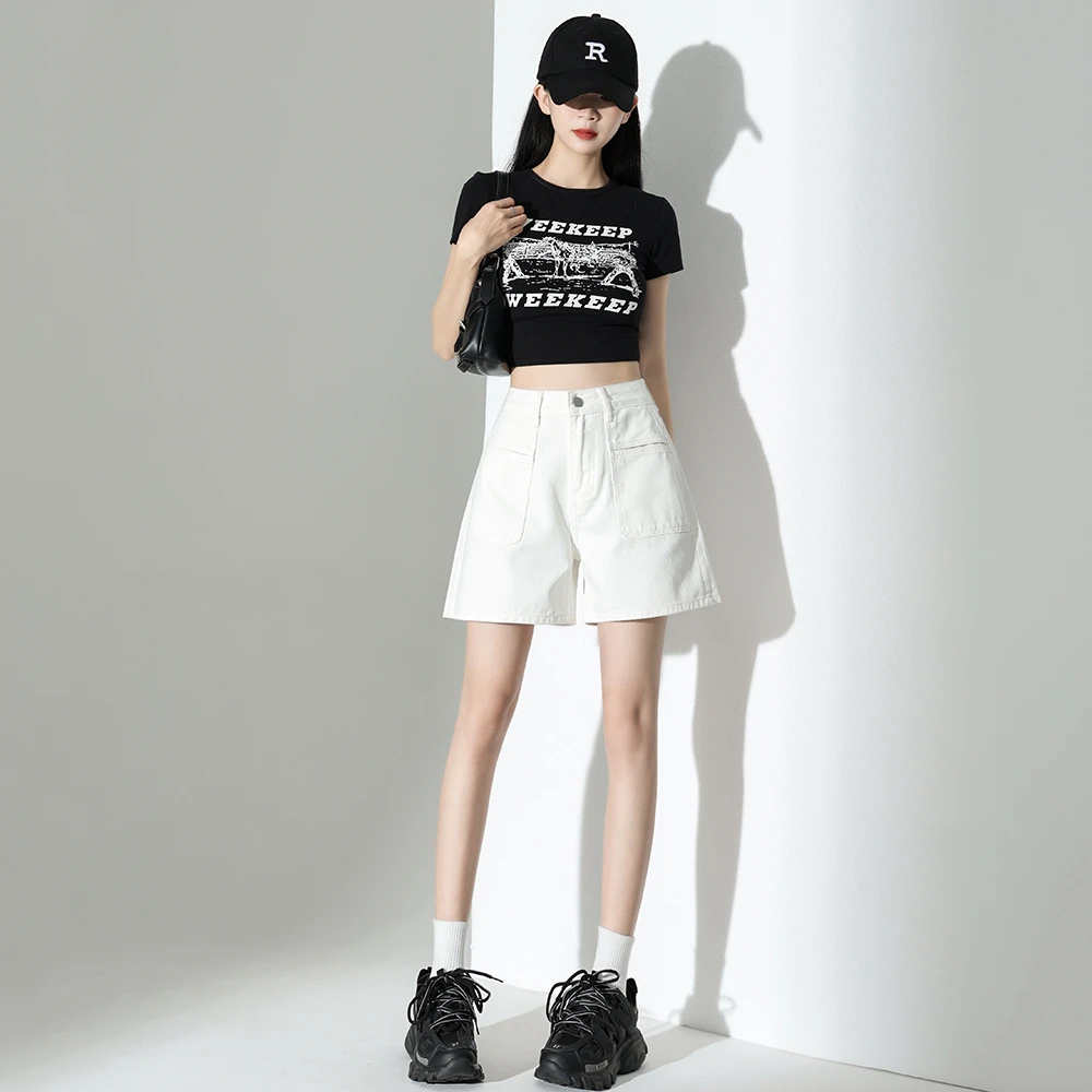 【现货+运费险】牛仔短裤女2025夏款四分裤上新百搭显瘦大码短裤