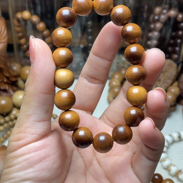 檀香木手串/手链老山檀香1.2横纹