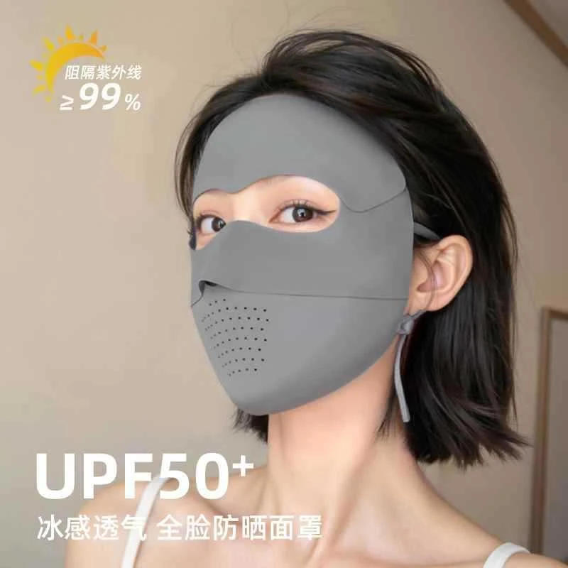 TIFICY户外全遮脸护眼角防晒面罩女夏季透气防紫外线医美防护脸罩