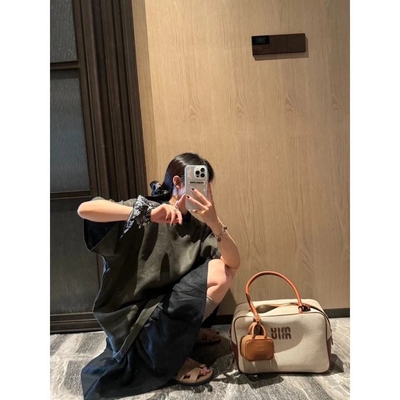 『PEACHZHOU』简约纯色亚麻宽松圆领短袖休闲百搭透气廓形情侣T恤