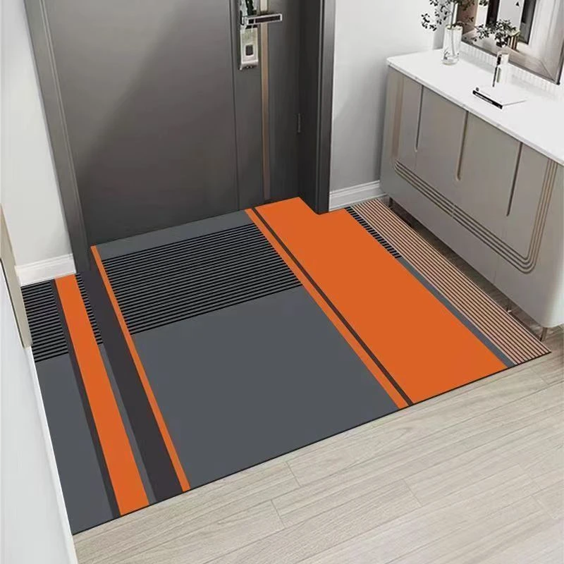 高档硅藻泥入门地垫进门门口地垫吸水防滑大门入户门厅防摔进门垫