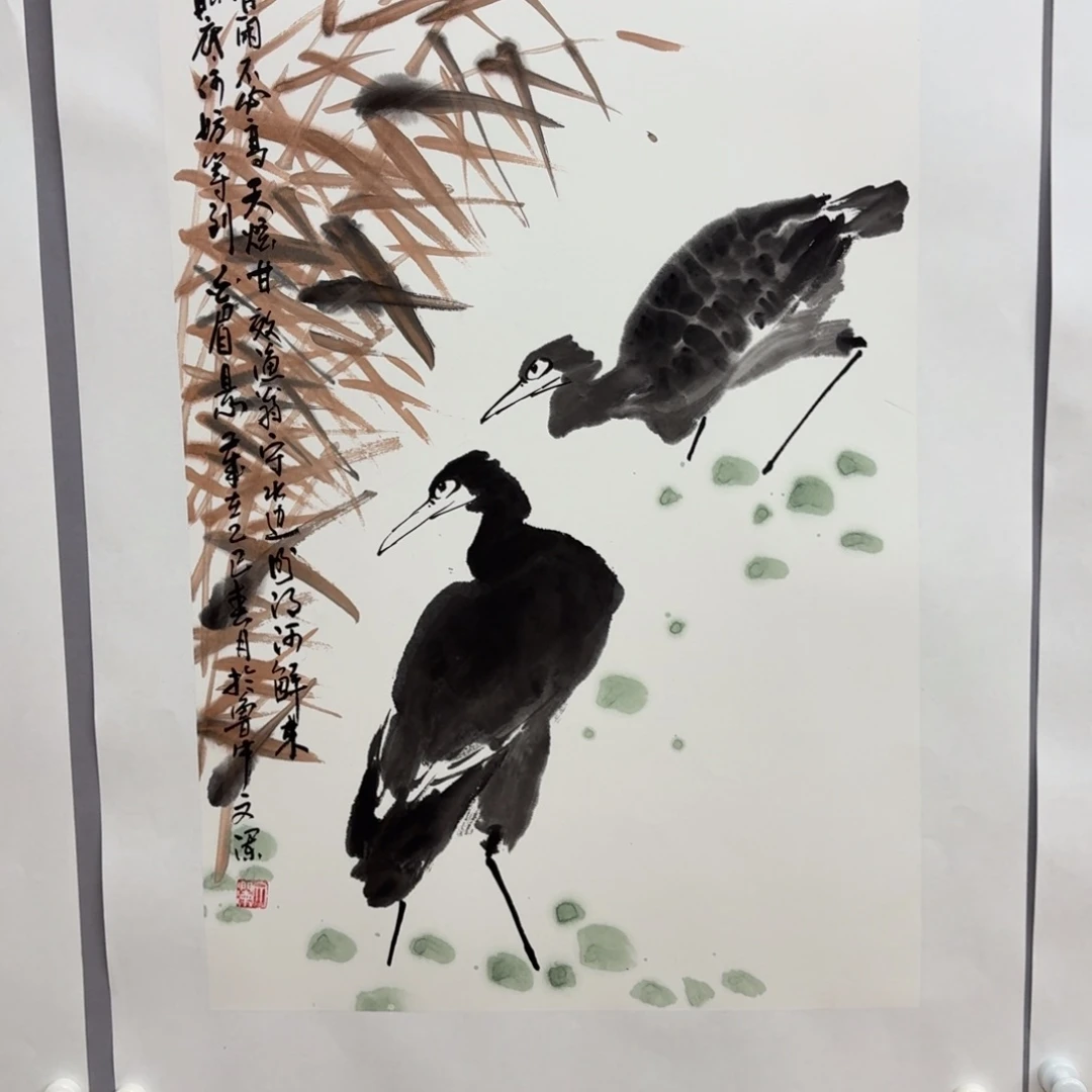 国画艺术家真人手绘