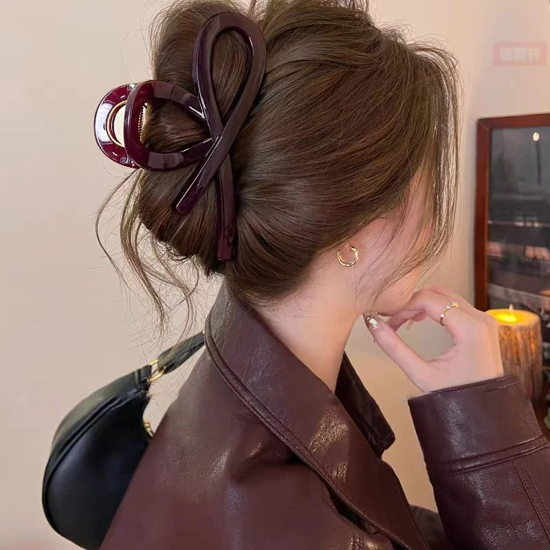 日韩女发箍头饰法式百搭夹子复古韩式哑光优雅韩系网红饰品气质
