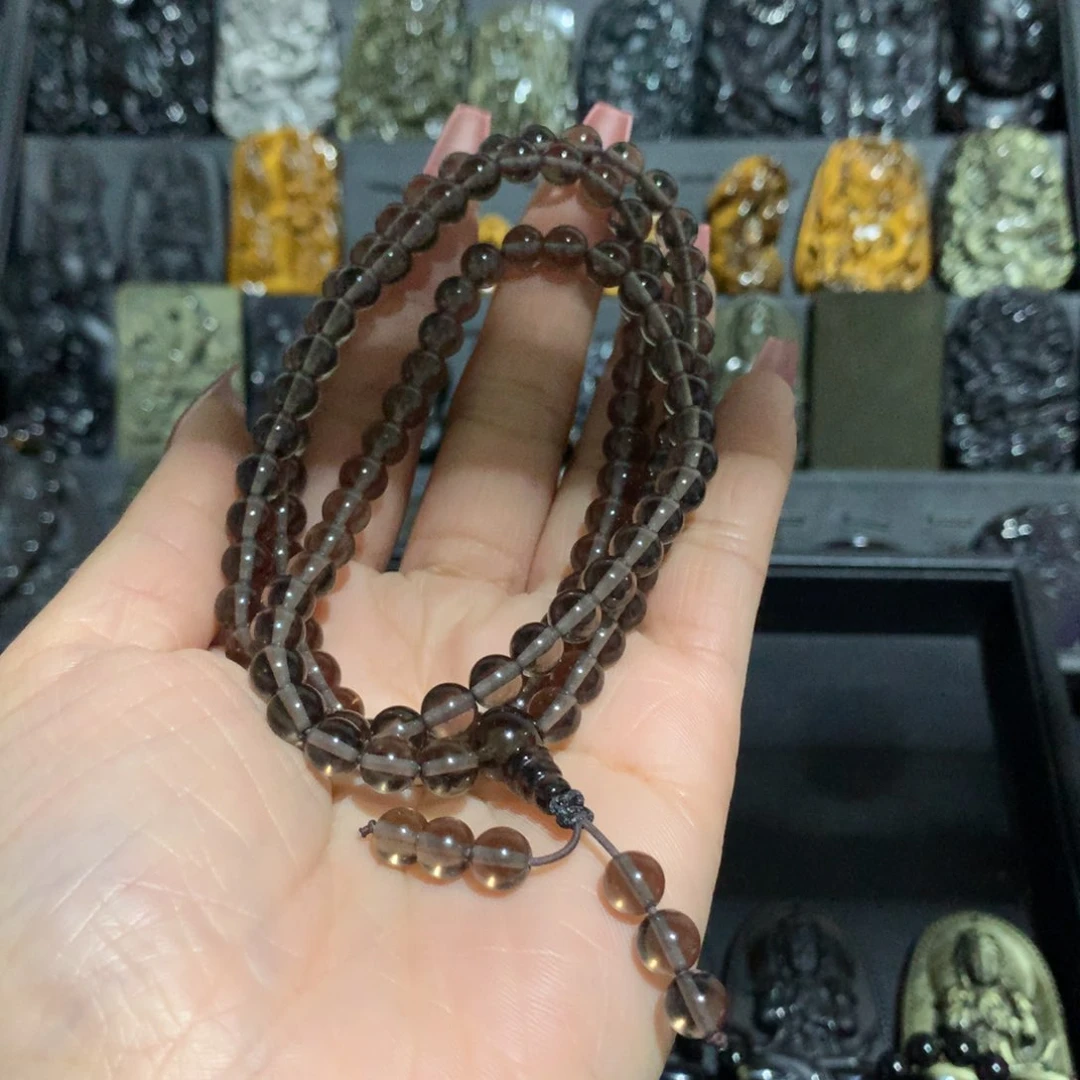 黑曜岩手链未镶嵌往***…