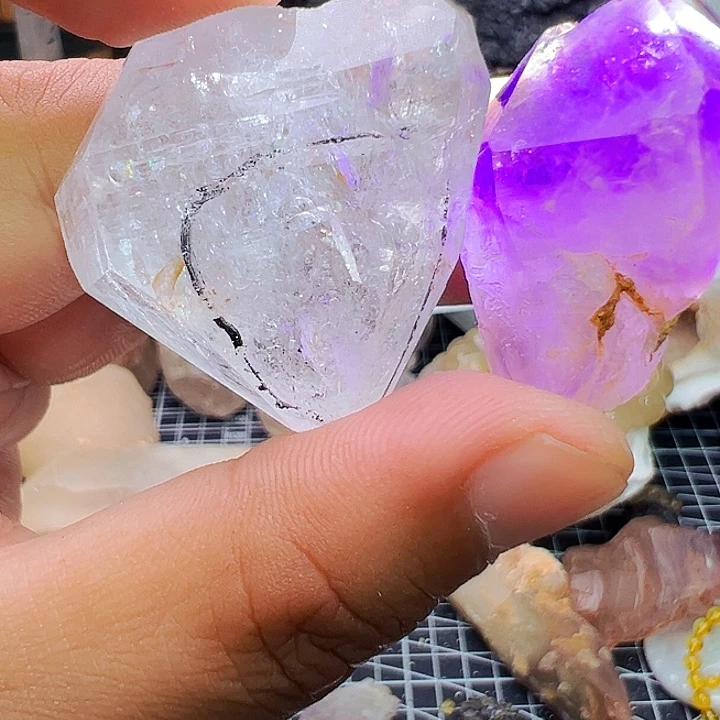 银S925镶嵌珠宝半成品紫晶原***?