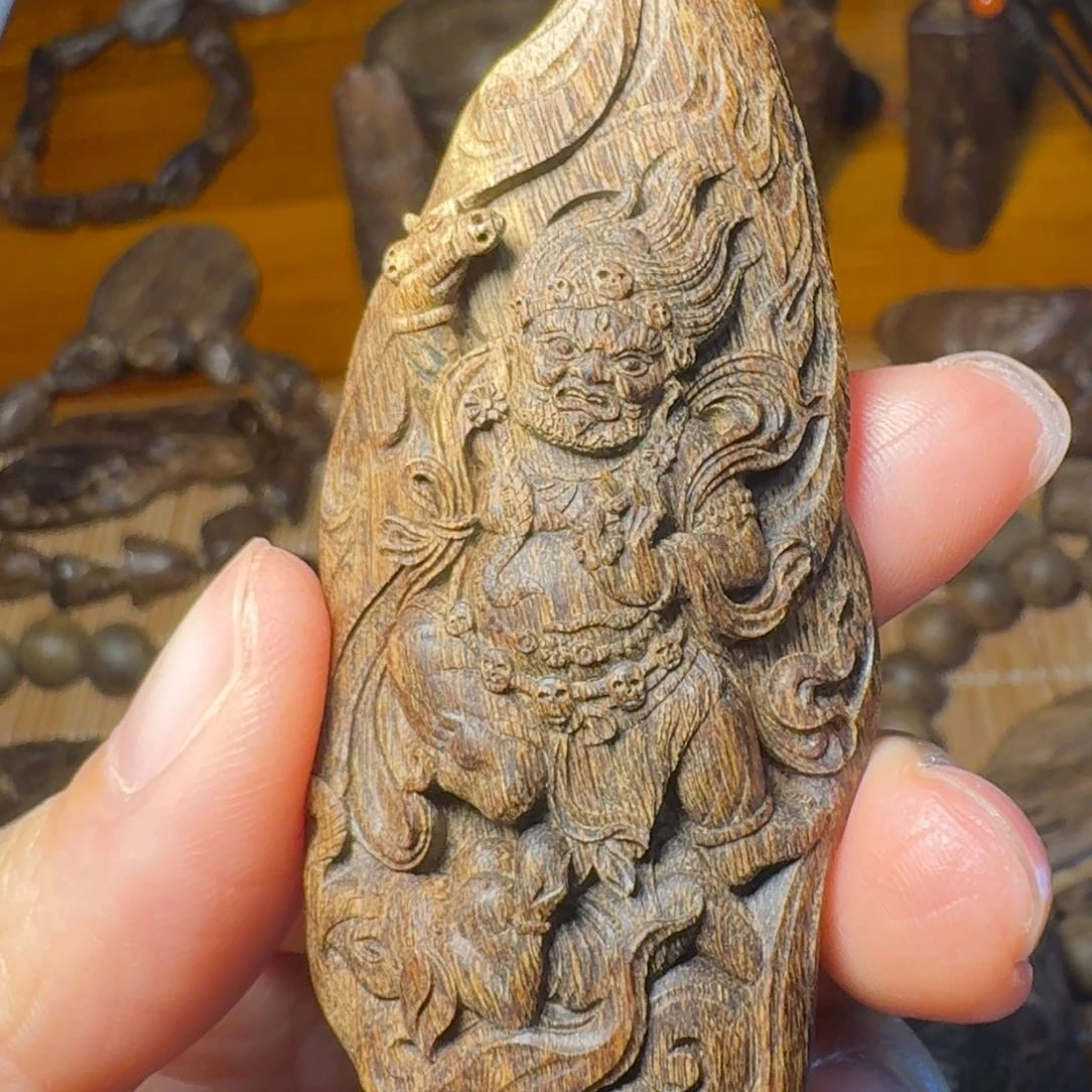 沉香沉香碎屑徐*洲福森红土 大黑天 13.6g