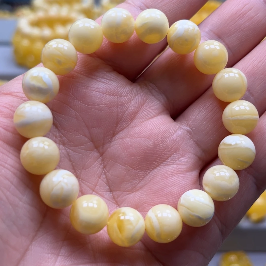 琥珀未镶嵌手链手串