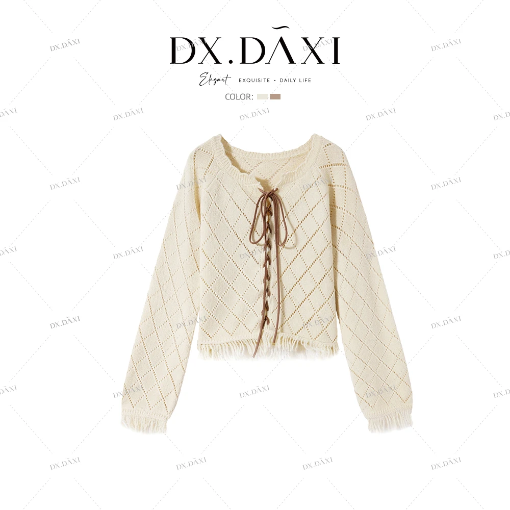 DX.DAXI【糖巧可可】新款热销针织毛衣小众设计轻奢时尚百搭长袖
