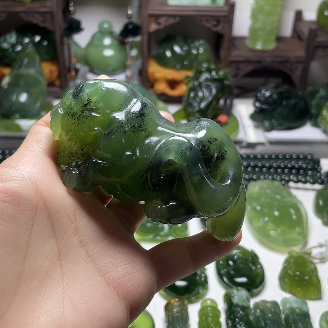 蛇纹石玉未镶嵌手把