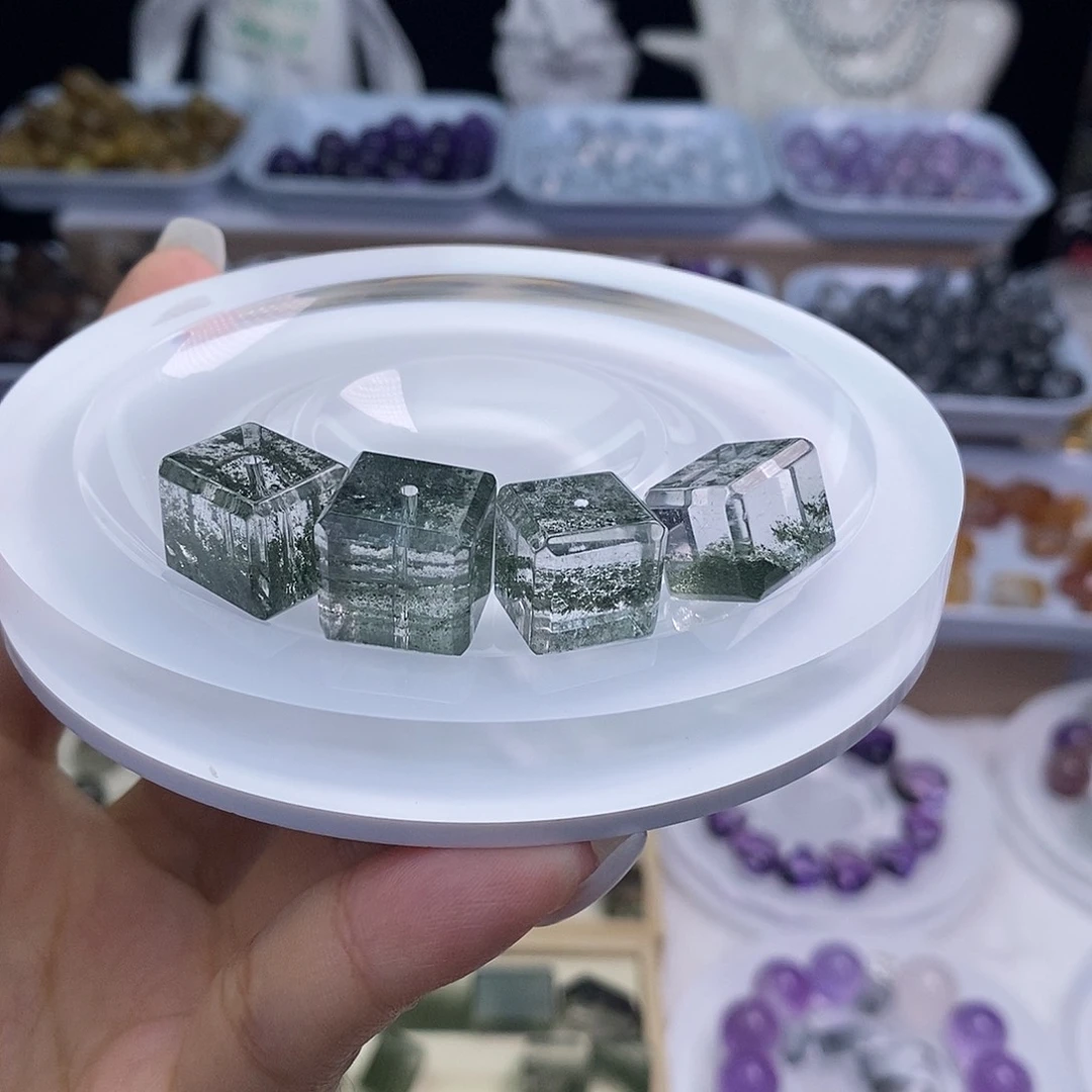 天然水晶定制打孔不退换未镶嵌水晶？