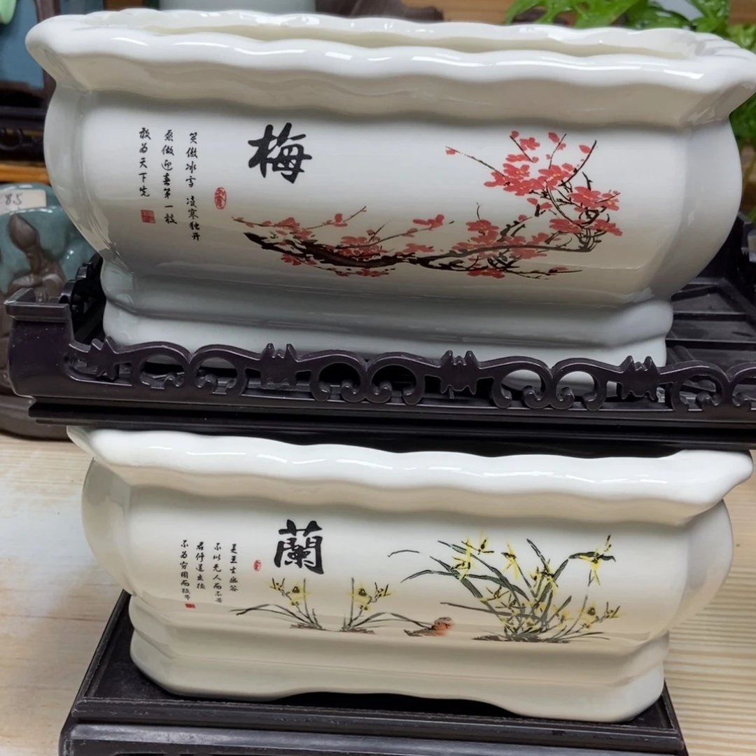 瓷片陶瓷花盆陶瓷艺术
