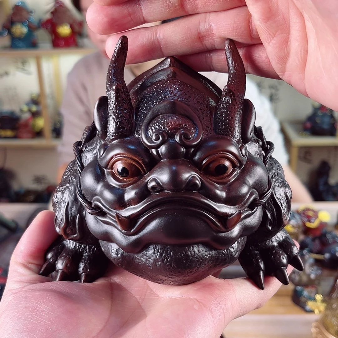 紫砂茶宠紫陶树脂茶宠摆件