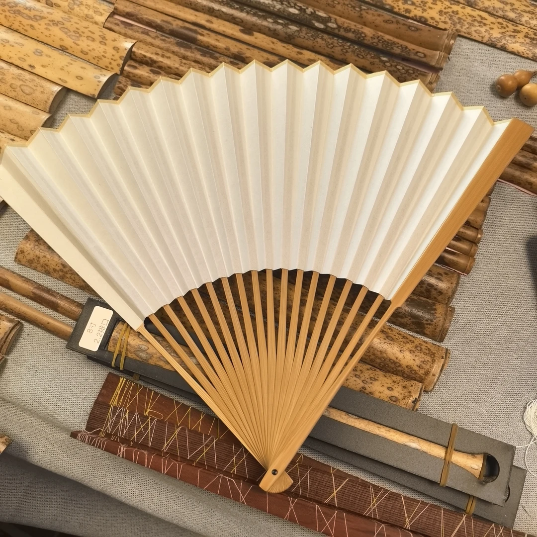 北工～小李兄弟精制全玉竹明式燕尾折扇