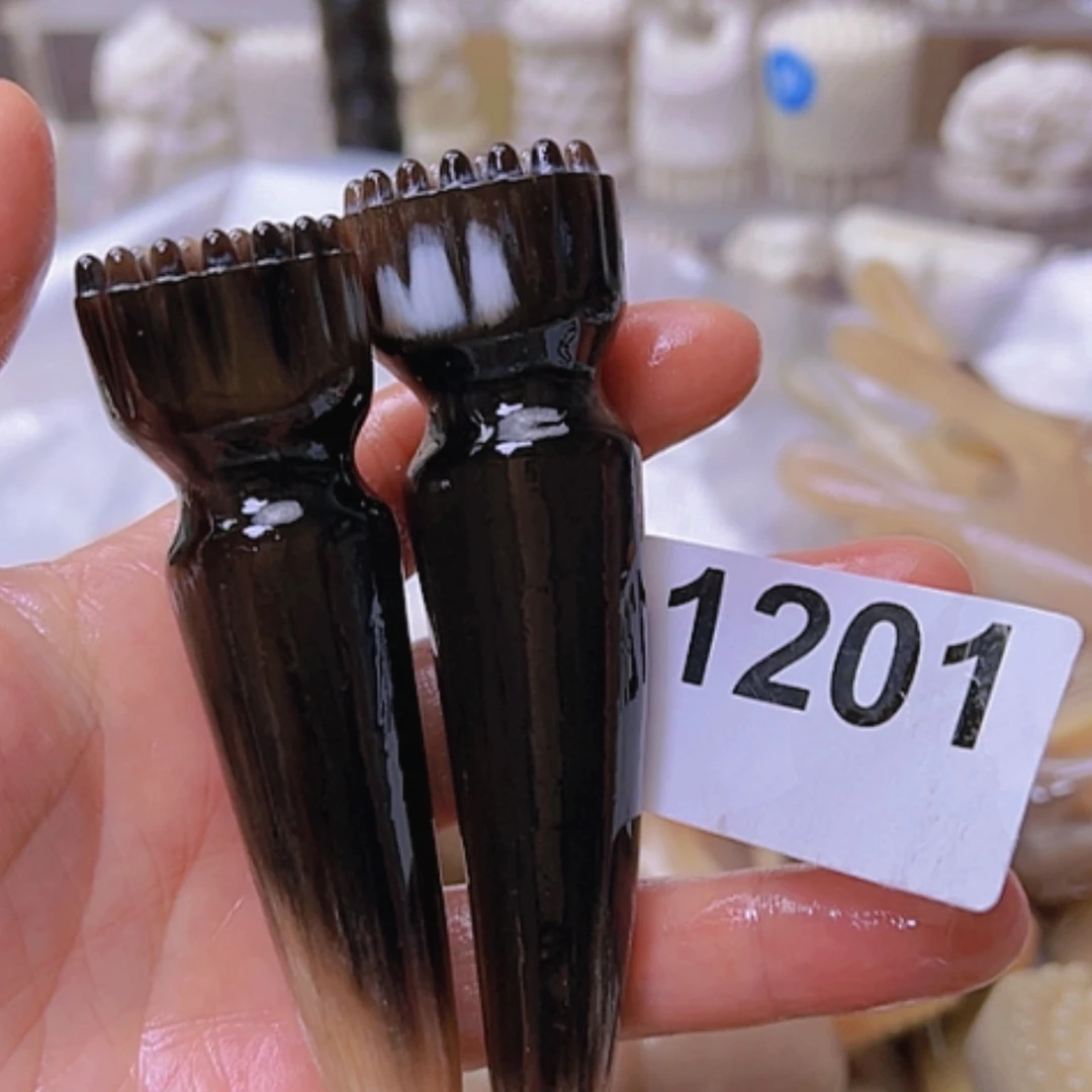 【闪购商品】砖雕牛角牛角特价处理一对