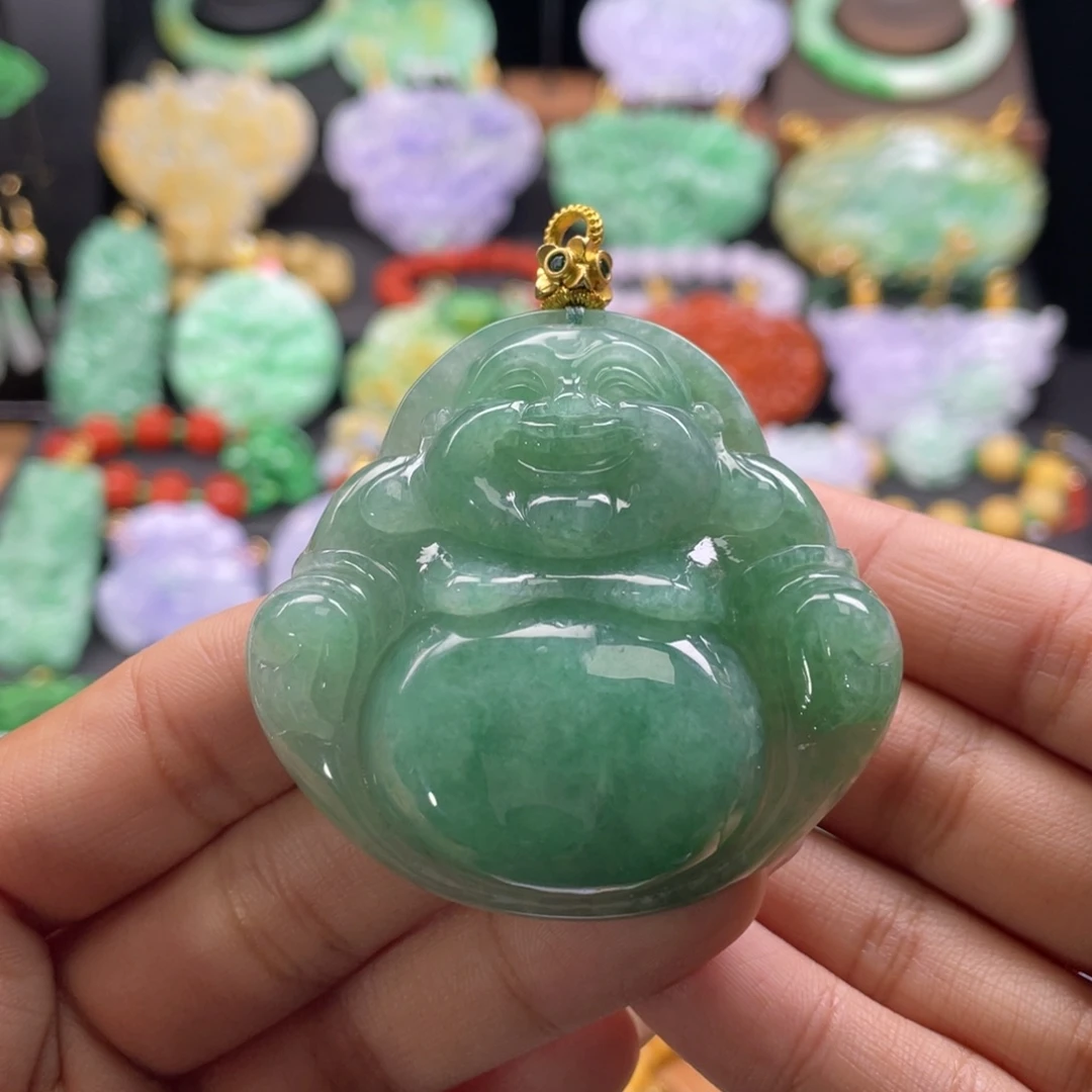 翡翠未镶嵌颈饰代编织