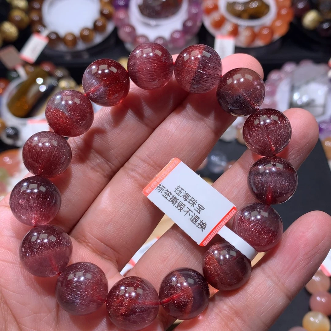 未镶嵌水晶手链蓝红金沙手链14