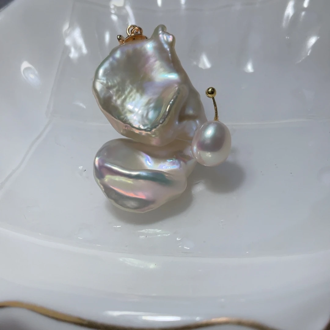 淡水珍珠银S925镶嵌颈饰