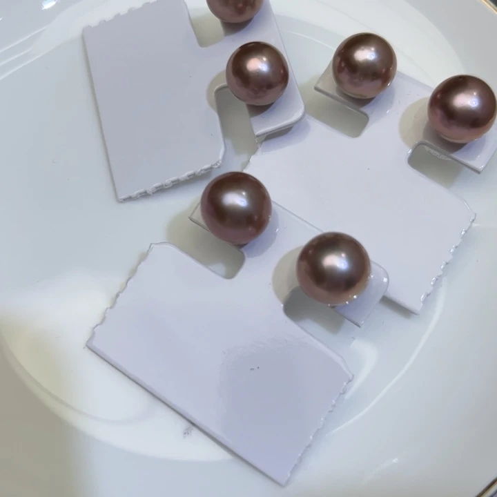 淡水珍珠耳饰银S925镶嵌