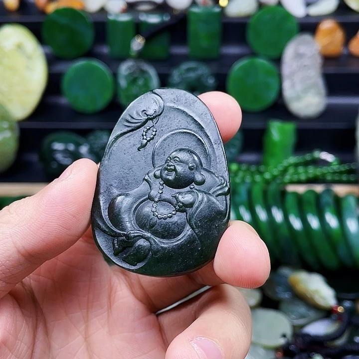 和田玉未镶嵌挂件