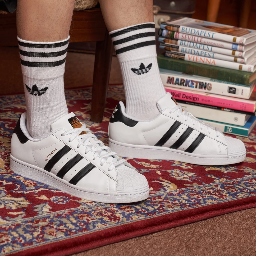 adidas/阿迪达斯情侣经典复古低帮贝壳头运动板鞋小白鞋EG4958