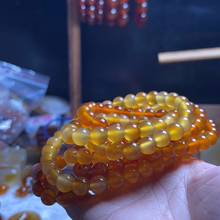 玛瑙/玉髓手链合金和*合