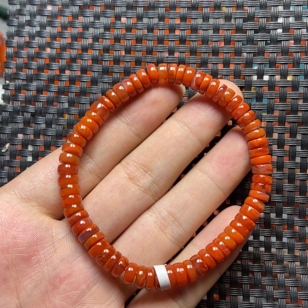 南红玛瑙未镶嵌手串6+’mm