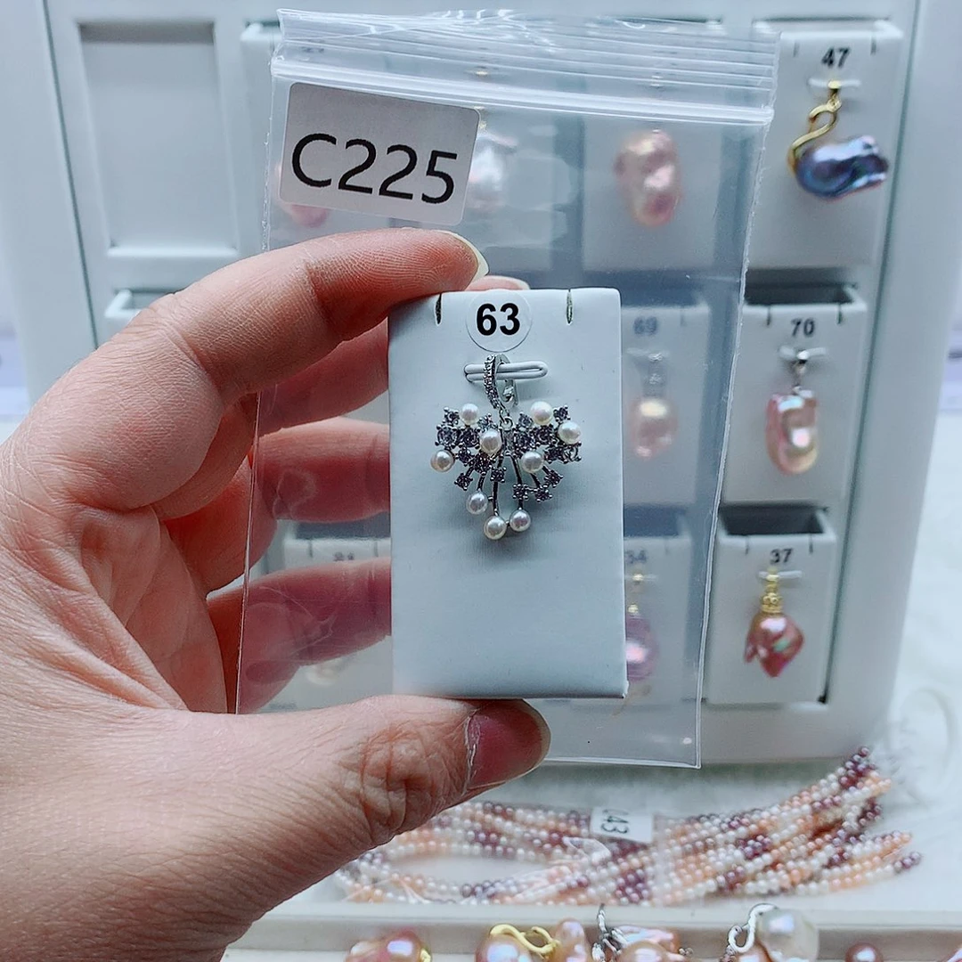 淡水珍珠合金吊坠(不含链)