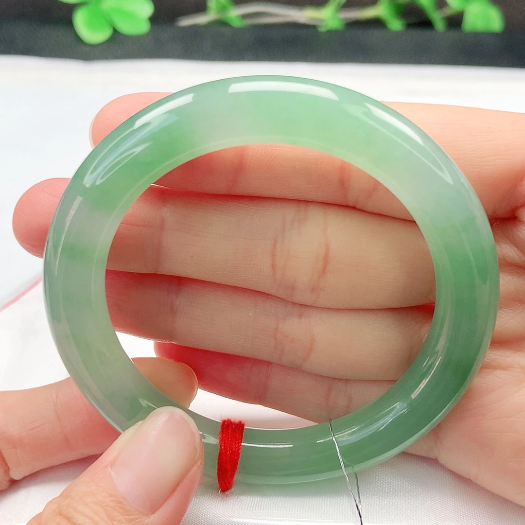 翡翠未镶嵌手镯（圆镯）54➕圆