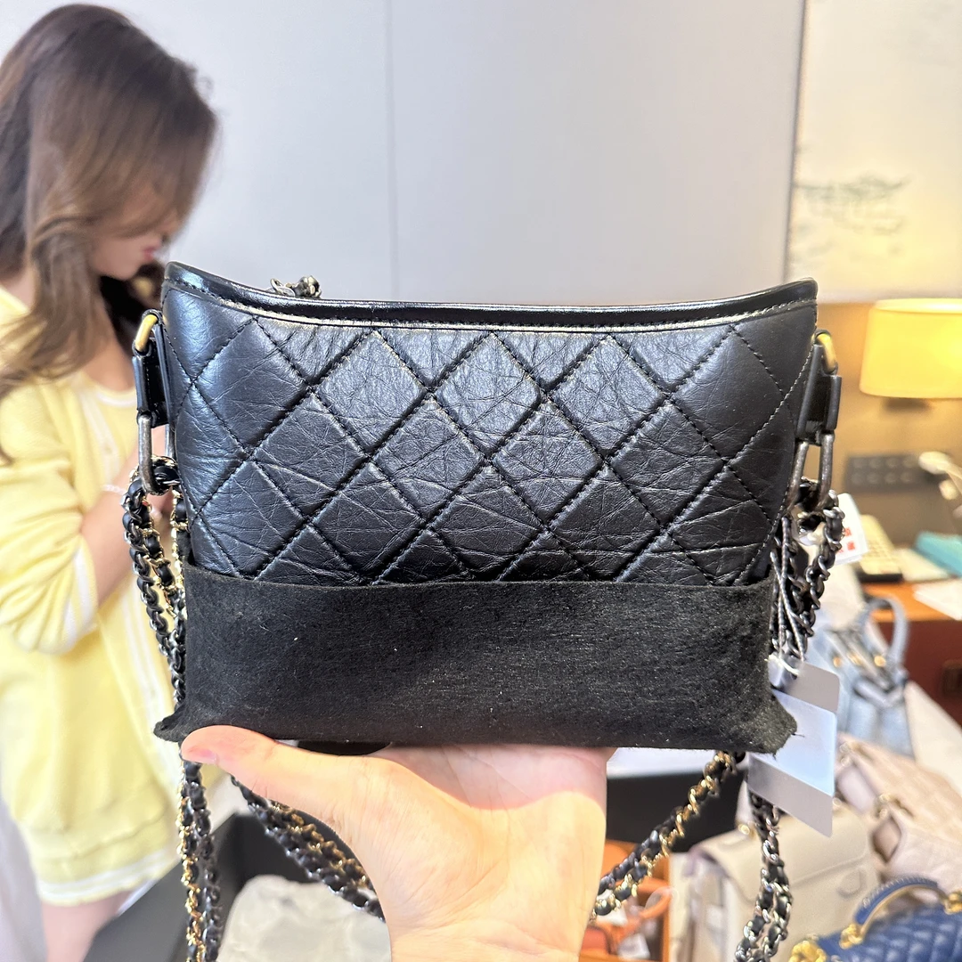未使用 Chanel/香奈儿 Chanel流浪包小号黑色时尚包/全新/JM0066