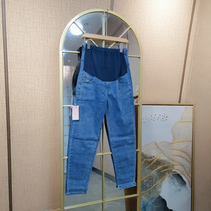 GY4孕妇蓝色牛仔裤L90-120XXL140