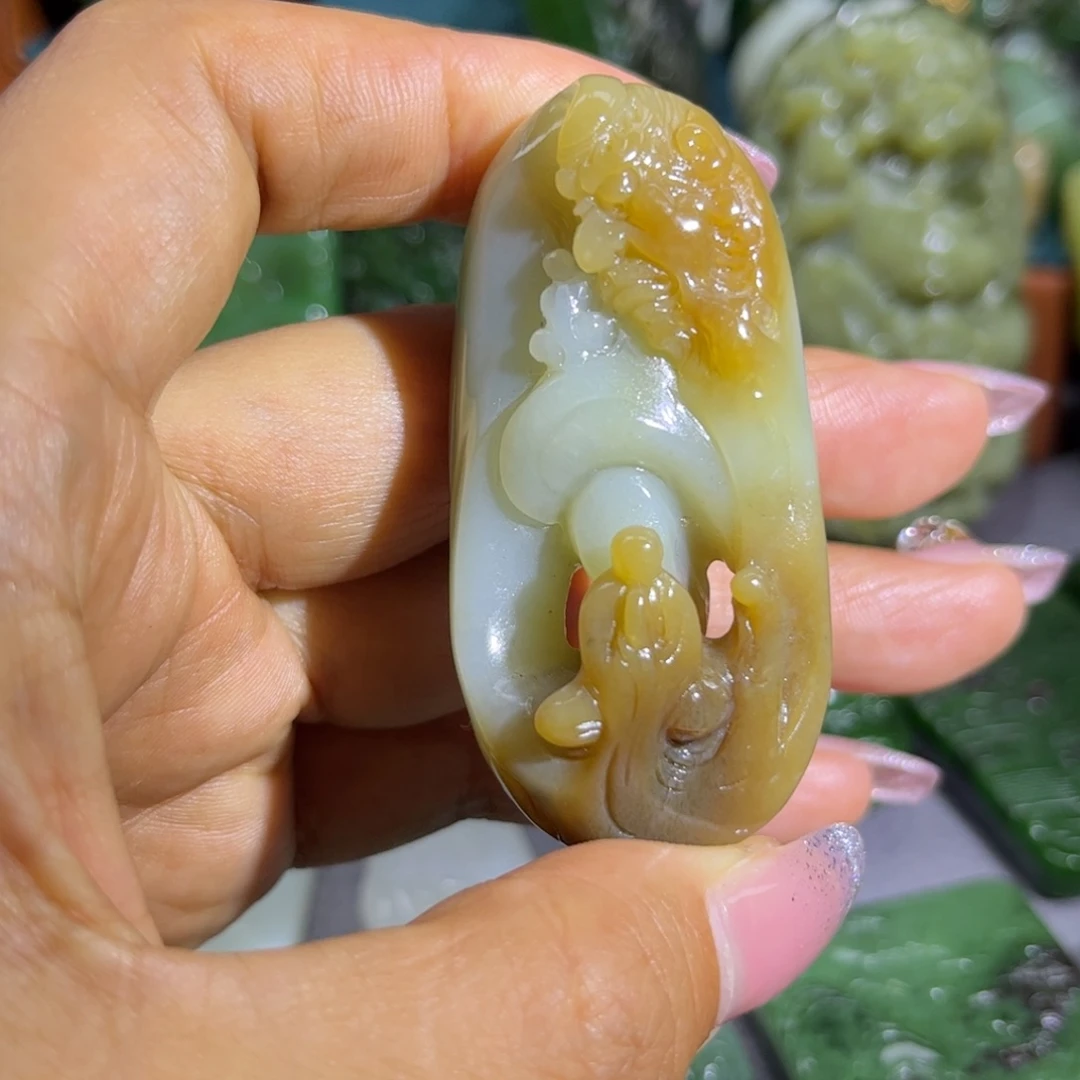 和田玉未镶嵌颈饰