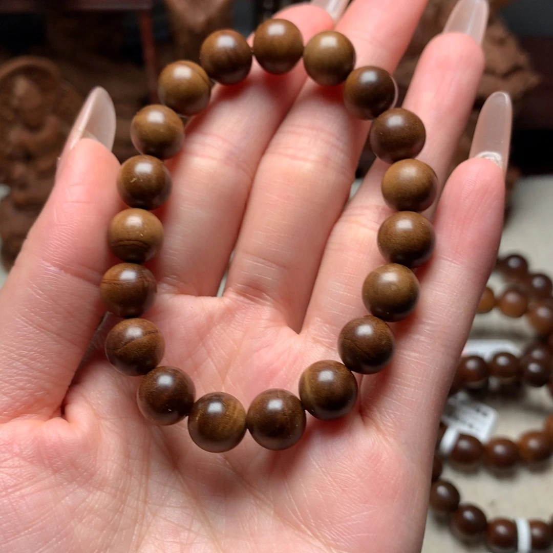 S***舍檀香木手串/手链老山檀香1.0奶香黑肉树心料