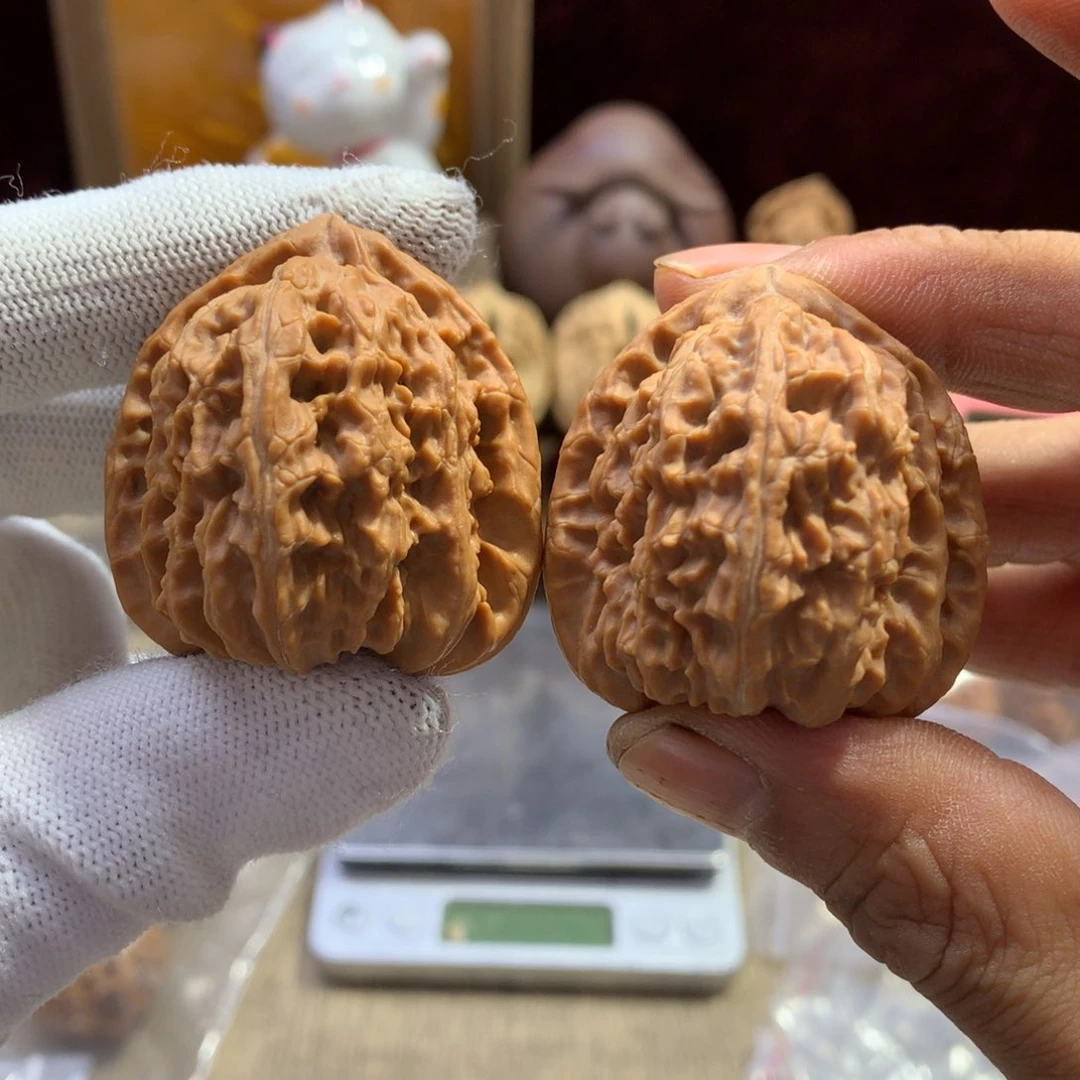 吊坠文玩核桃y*白狮子