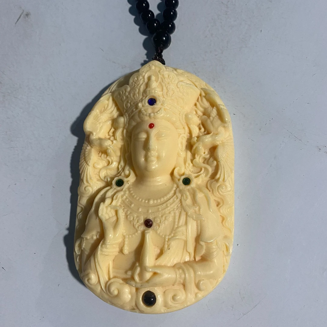 观音吊坠牙果吊坠手把件