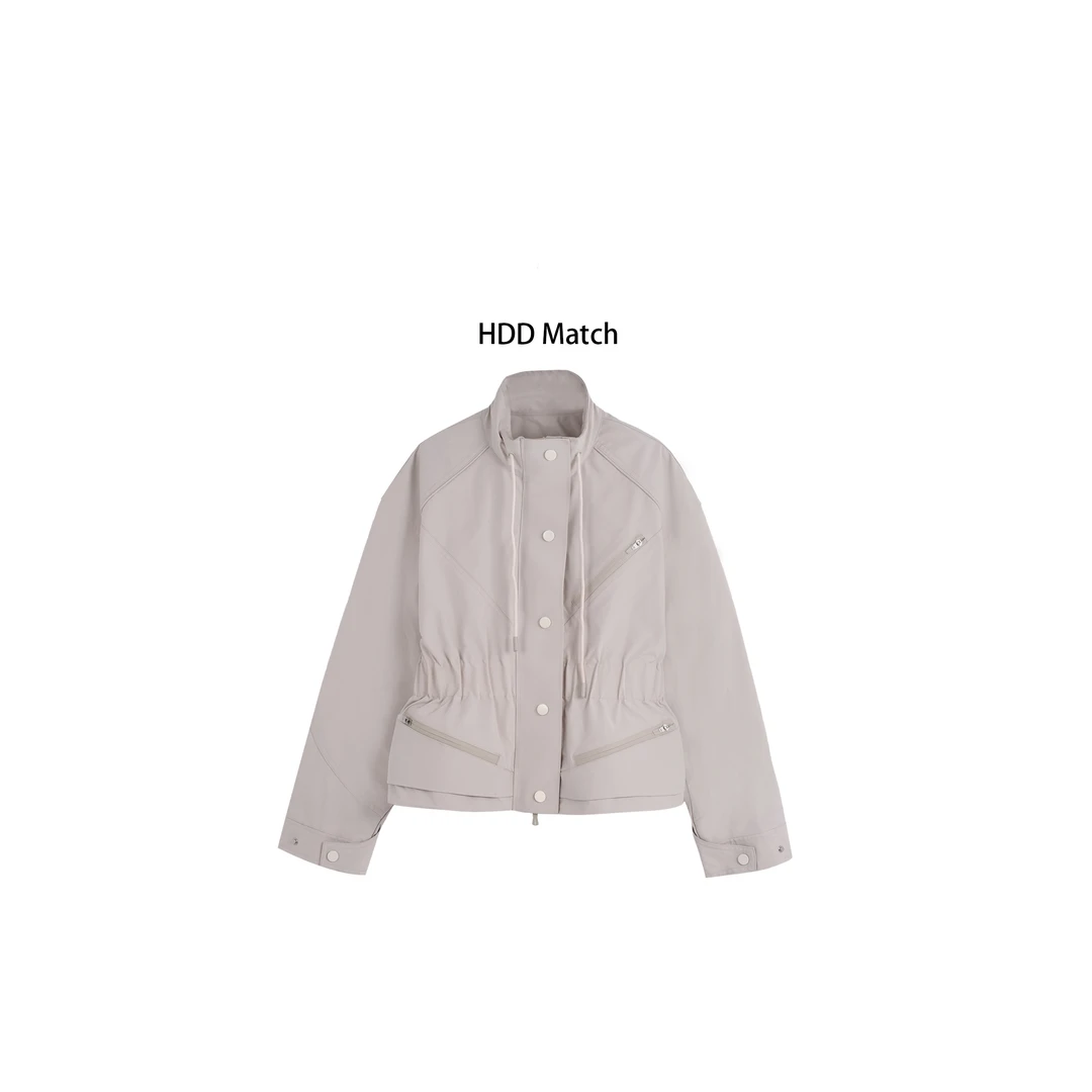 HDD Clothing "米兰设计"春季女款收腰定制风衣外套 Y7200