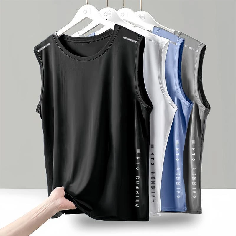 【夏季必备】速干运动背心男宽松冰丝无袖T恤健身训练跑步篮球坎