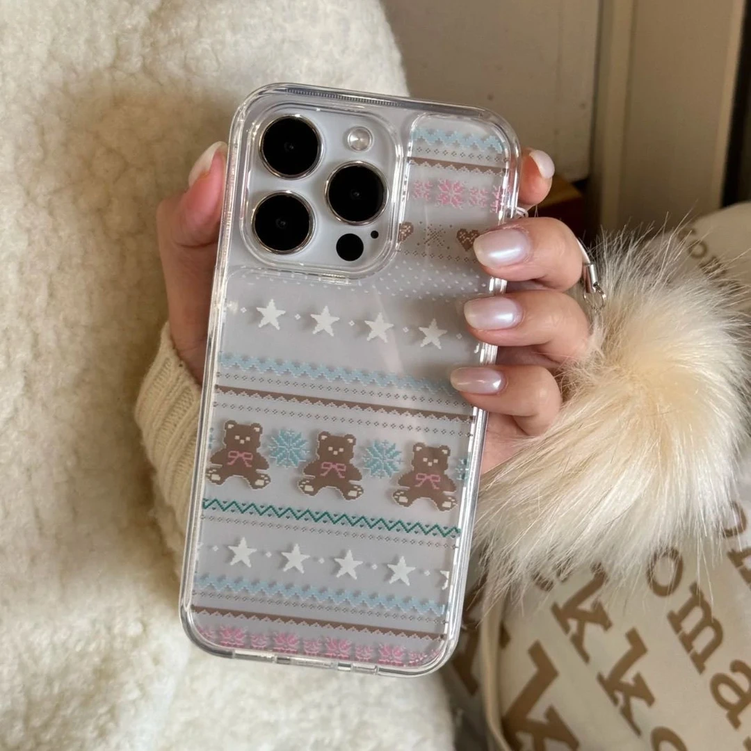 小熊适用苹果16/15手机壳iphone13pro12女14小米oppo华为vivo