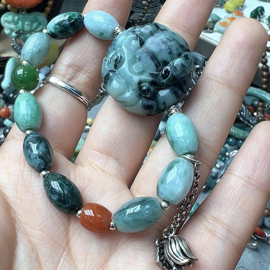 翡翠戒指未镶嵌炸