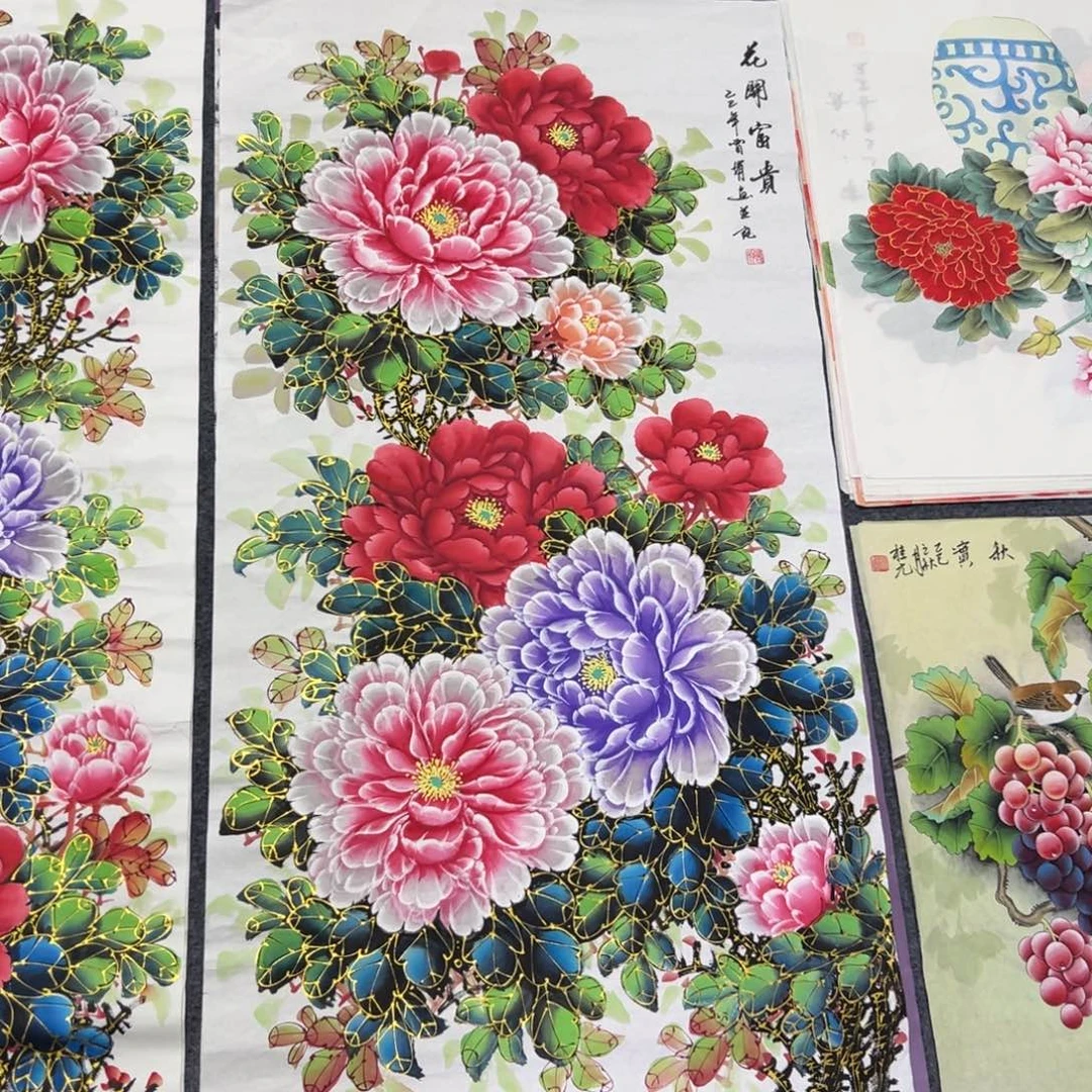 国画尺寸140✖️70四尺精品手绘画