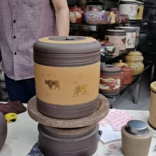 紫砂茶叶罐红标236