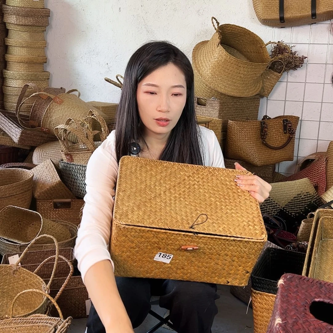 草编草编包/草编收纳盒微瑕疵