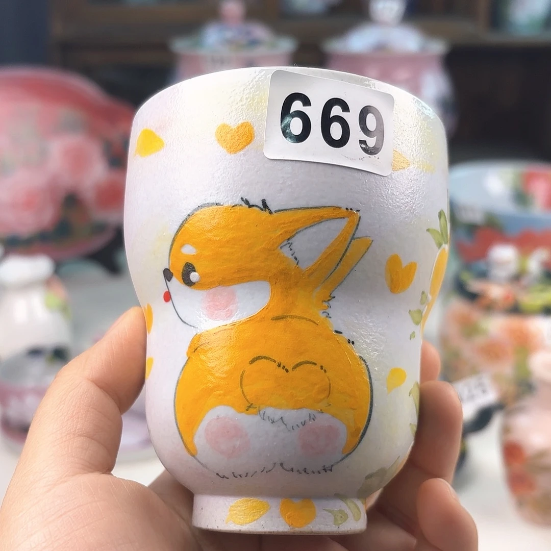 景德镇手绘高温釉下彩陶瓷茶具