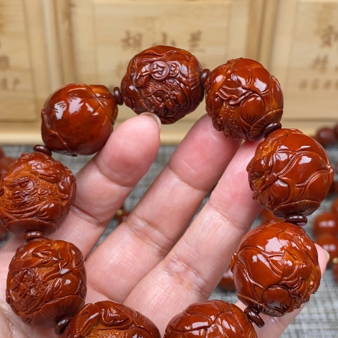 知***识橄榄核吊坠财神26