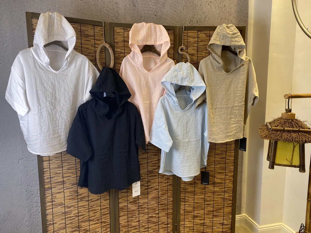 【主播推荐】女士纯色连帽短袖T恤1019