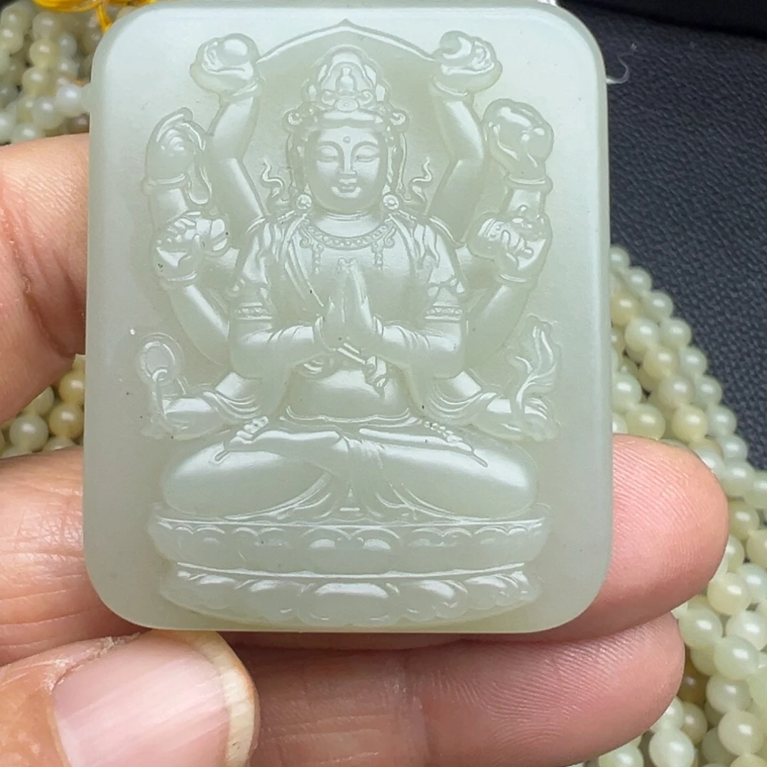 和田玉（糖玉）未镶嵌吊坠(不含链)