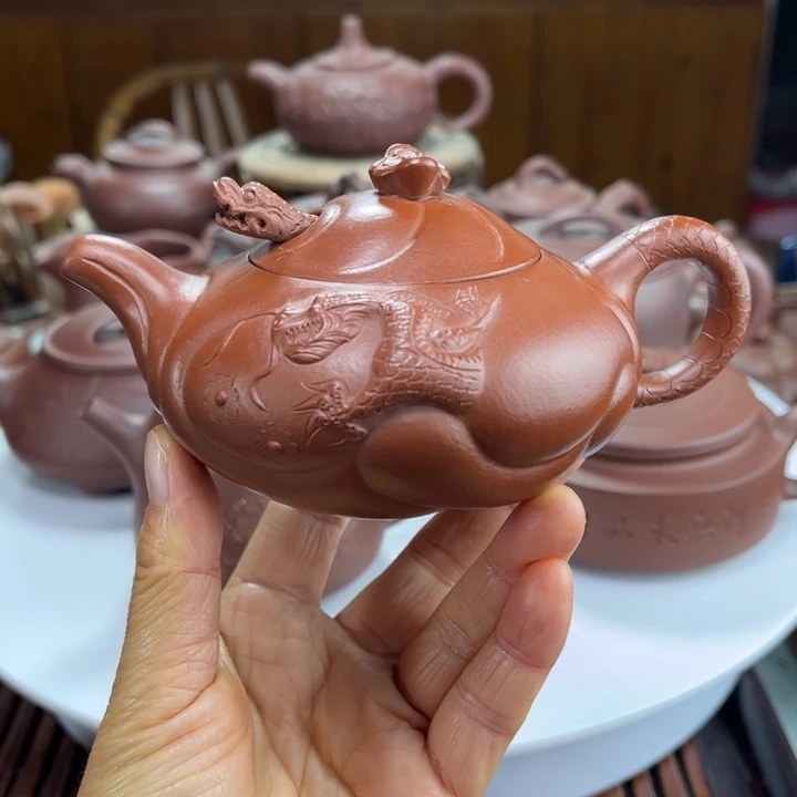 紫砂茶宠紫砂花茶