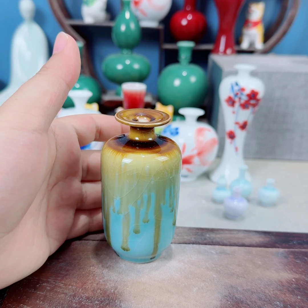 陶瓷手工小花器摆件